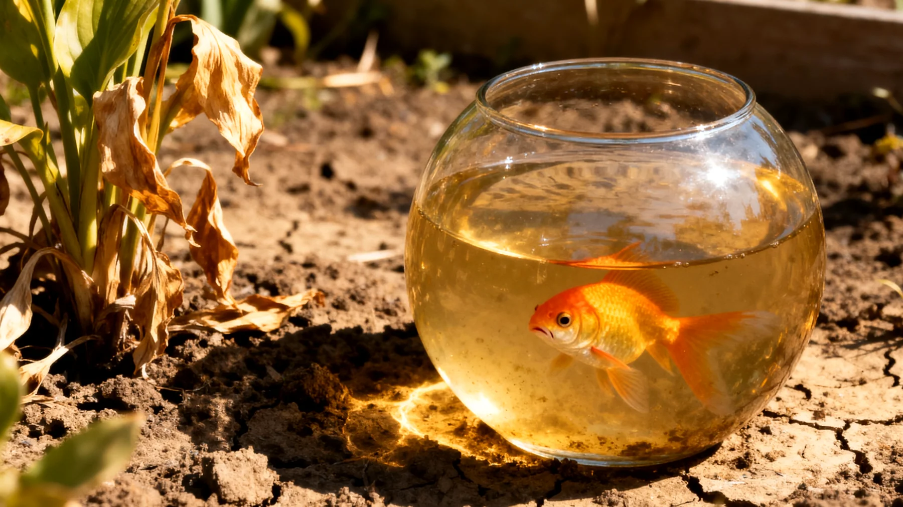 Fische können nicht im Garten gehalten werden, da sie ein kontrolliertes Aquarium-Umfeld benötigen"