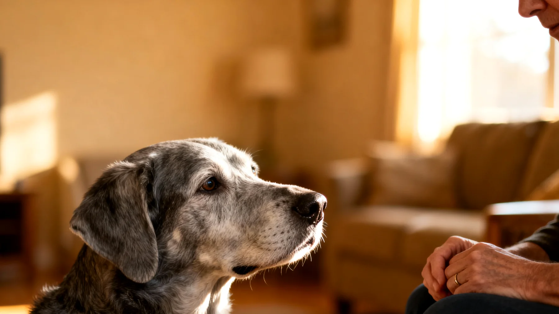 Ältere Hunde benötigen spezielle Trainingmethoden und Verhaltensübungen, die auf ihre eingeschränkte Mobilität, nachlassende kognitive Fähigkeiten und veränderte Lerngeschwindigkeit Rücksicht nehmen, um geistig fit zu bleiben und altersbedingte Verhaltensprobleme zu vermeiden"