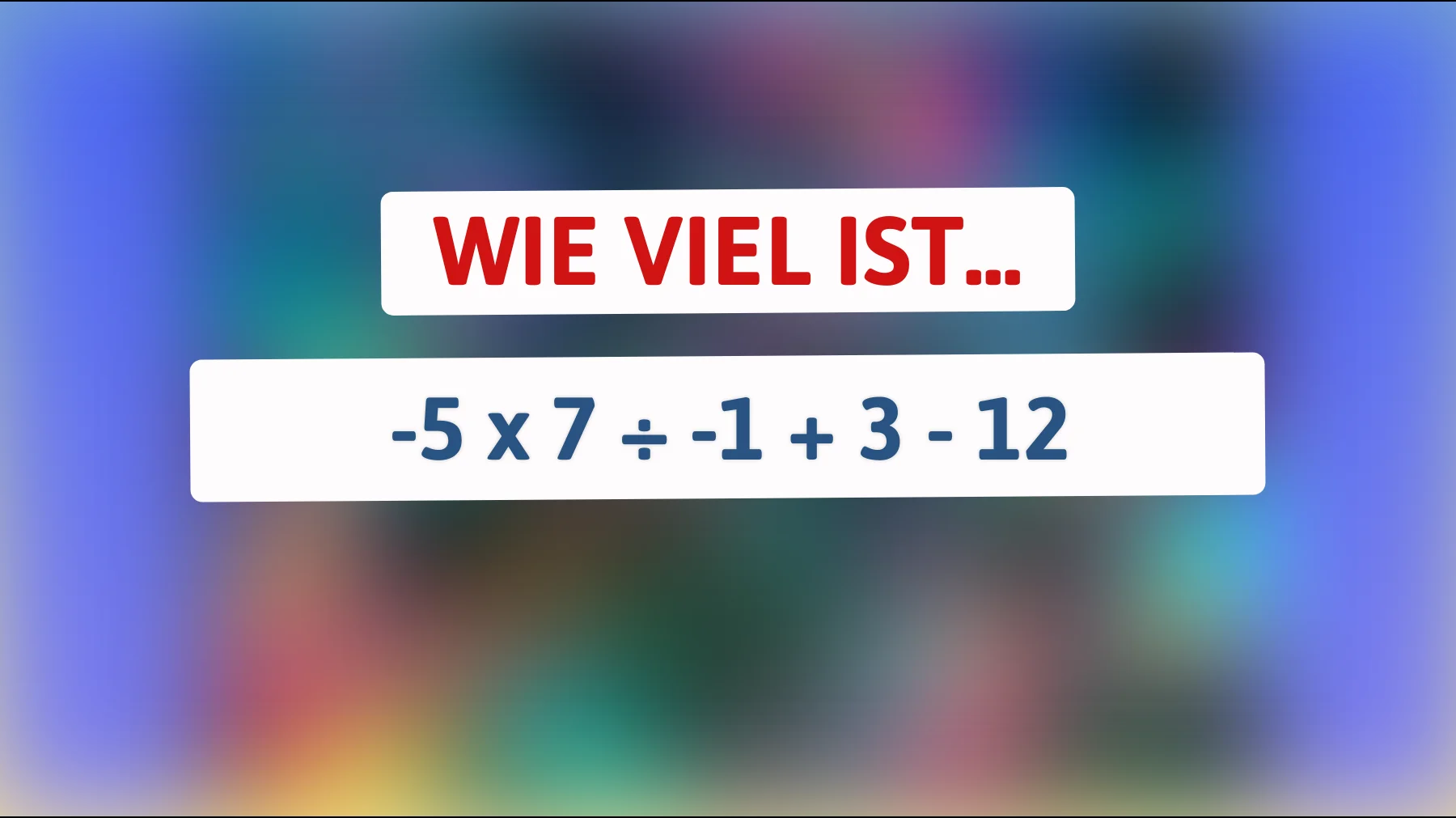 Nur 1% der Menschen können diese mathematische Herausforderung lösen: Weißt du die Antwort?"